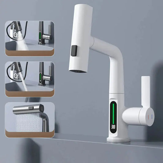 Smart Digital Display Rotating Faucet